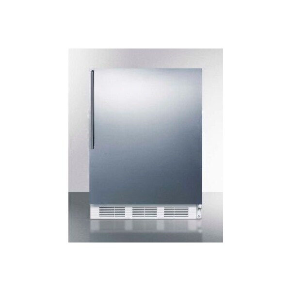 Summit Appliance Div. Summit-ADA Compliant Freestanding Refrigerator-Freezer, 5.1 Cu. Ft., 24" Wide CT661WSSHVADA - main